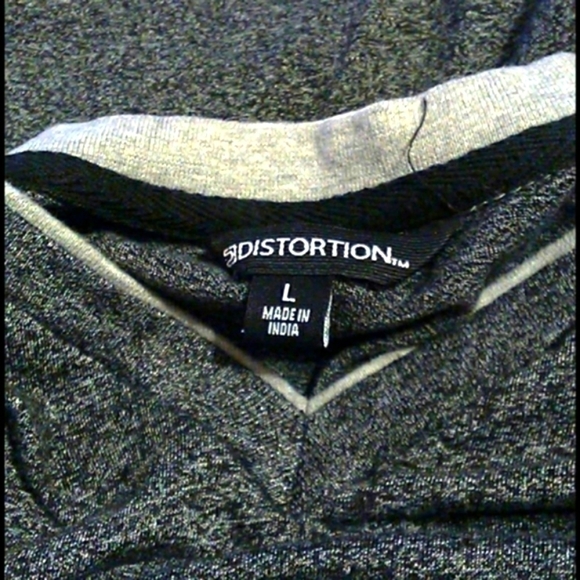 𝅺Distortion LG Short Sleeve Gray Tee - Picture 2 of 3